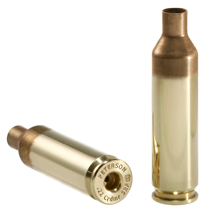 Peterson Cartridge 22 Creedmoor SRP Unprimed Brass 50/Box - 40025-R