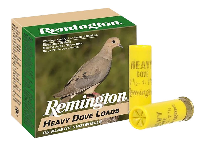 Remington Heavy Dove Loads Plastic 20 Gauge 1 oz #8 Shot 25 Round Box - 28779