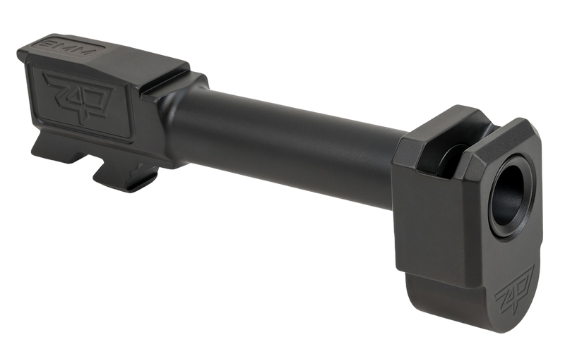 Zaffiri Precision Threadless Compensator 9mm Glock 43/43X, Black Nitride - ZP.43BTBCBN