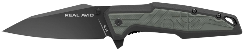 Real Avid RAV-1 Folding Knife, Green/Black - AVRAV1