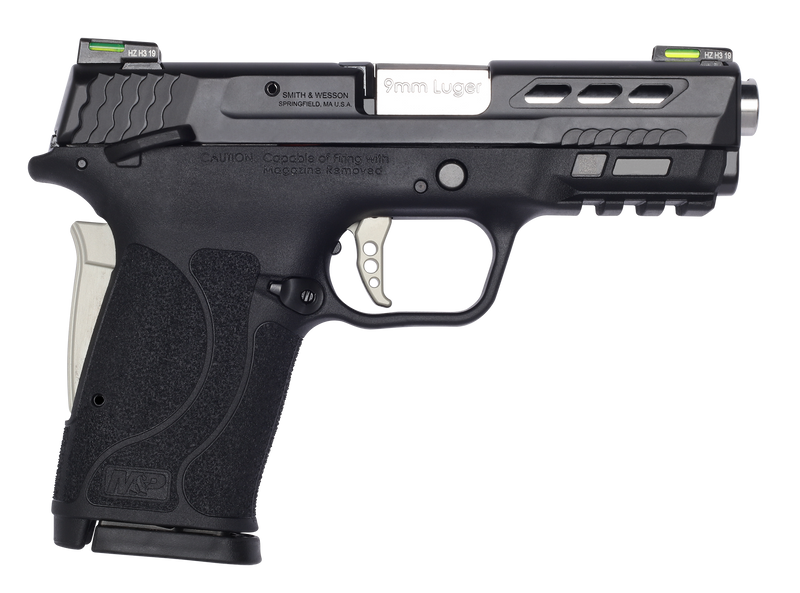 Smith & Wesson M&P Shield EZ Performance Center 9mm 3.83" 8+1 Semi-Auto Pistol, Black/Silver - 13225
