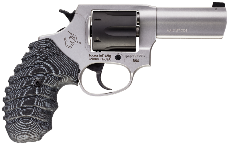 Taurus 856 Defender .38 Special +P 3" 6rd Revolver, Matte Stainless/Black - 2-85635NSVZ