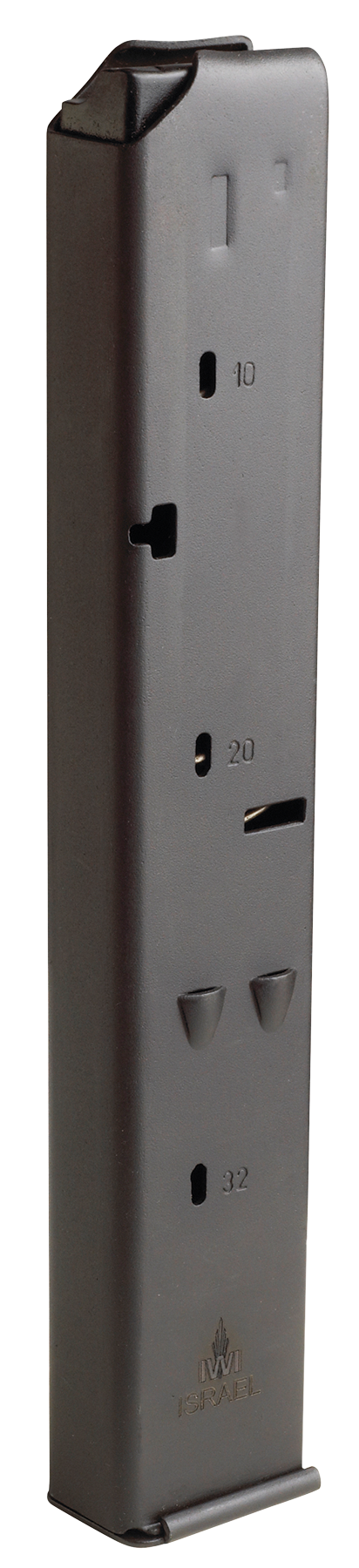 IWI UZI Pro 9mm Luger 32rd Handgun Magazine, Black Steel - UPM932