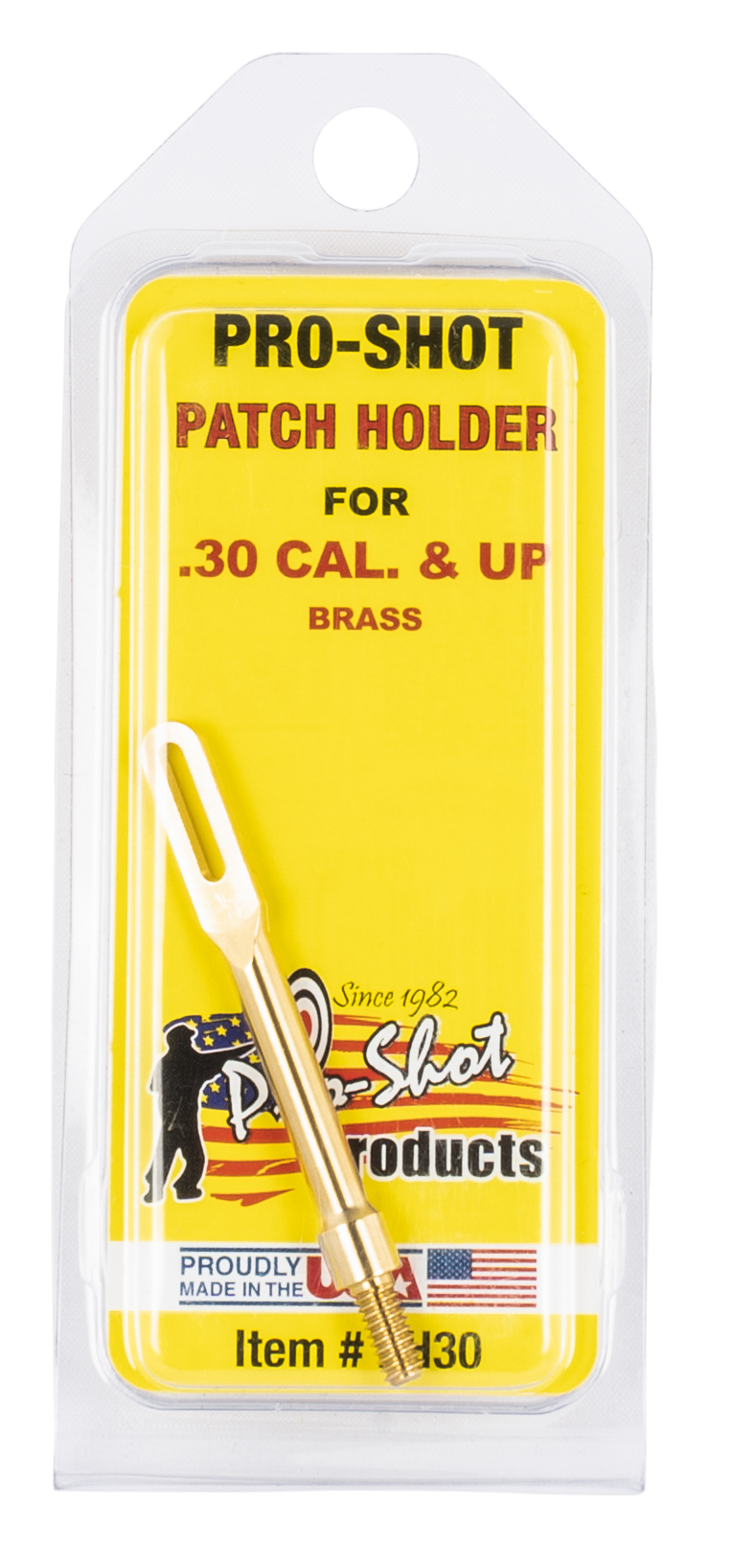 Pro-Shot Brass Patch Holder .30 Cal & Up - PH30