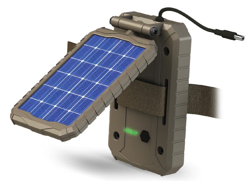 Stealth Cam Sol-Pak Solar Power Panel 3000mAh 12V Li-ion Battery Brown - STCSOLP