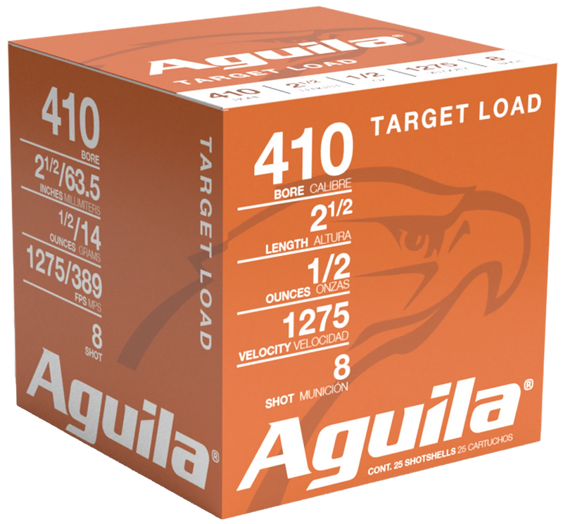 Aguila Competition Target Load Lead 410 Gauge 2.50" 1/2oz #8 Shot 25 Round Box - 1CHB4138