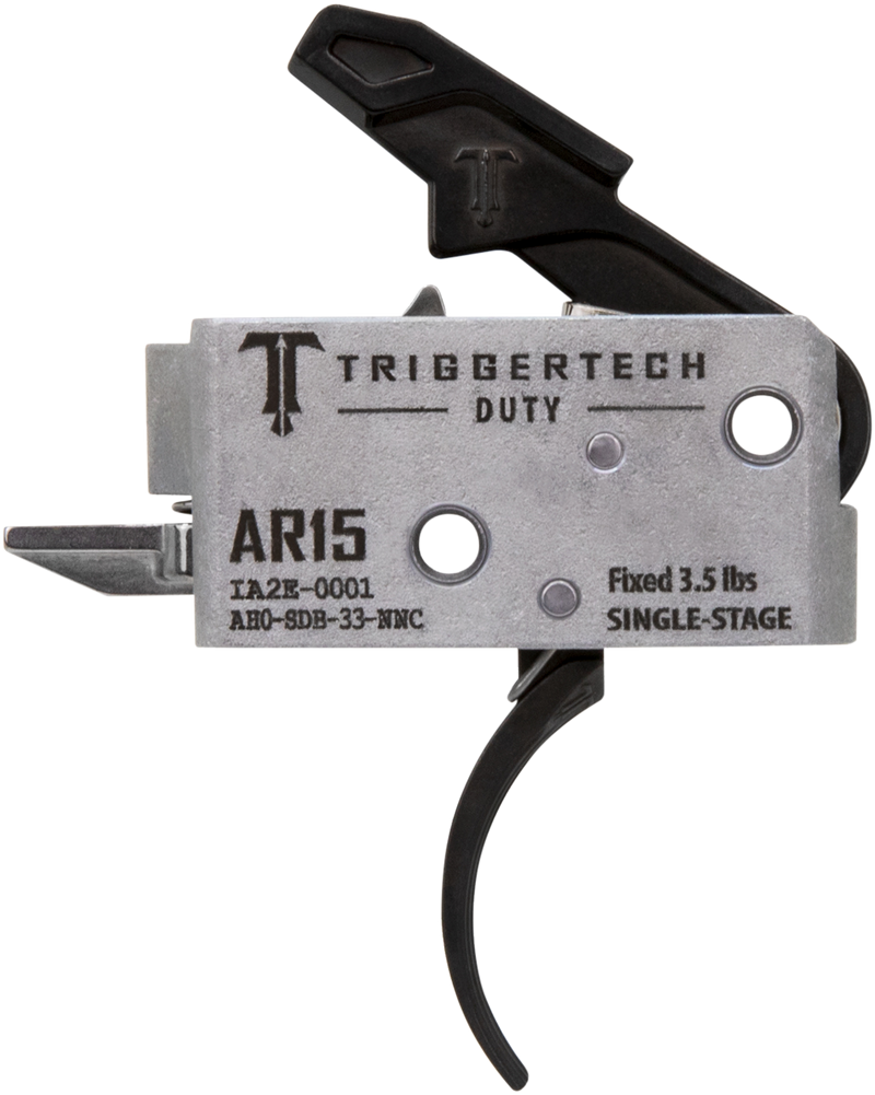 TriggerTech Duty Curved Single-Stage Trigger, 3.5 lbs, Black - AH0SDB33NNC