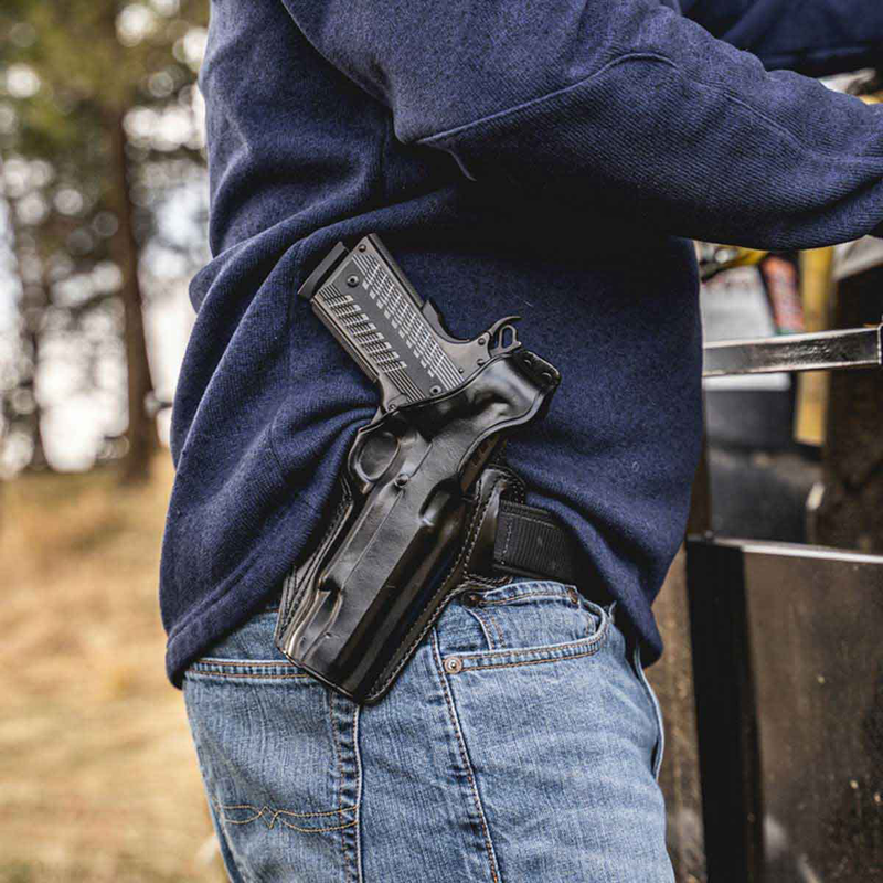 Galco Fletch OWB Holster, Black - FL838RB