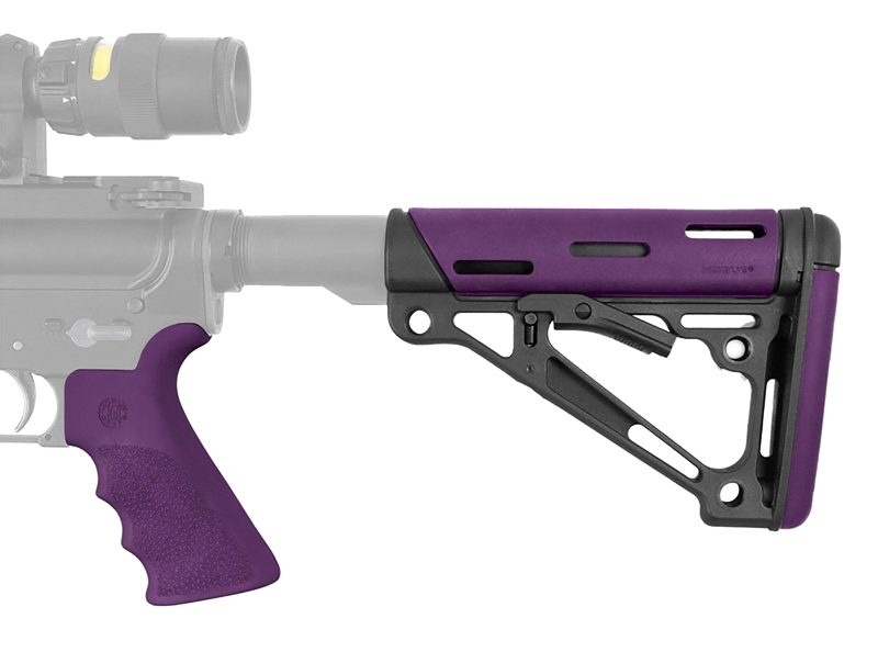 Hogue OverMolded 2-Piece Stock Kit, Purple - 15655