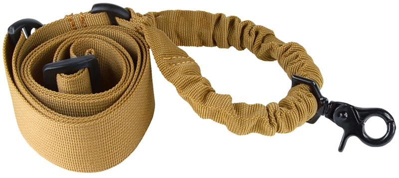 Aim Sports One Point Bungee Rifle Sling, Tan - AOPST