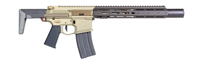 Q Honey Badger SBR 300 Blackout 7" 30rd Semi-Auto Rifle, Flat Dark Earth - HB-300BLK-7IN-HBSIL