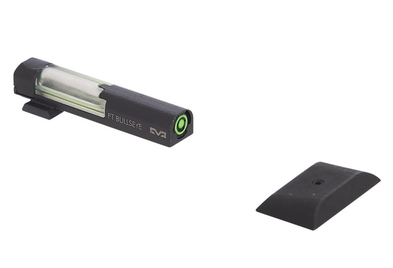 Meprolight FT Bullseye Green Tritium/Fiber Optic Front Sight, Black - 632213108