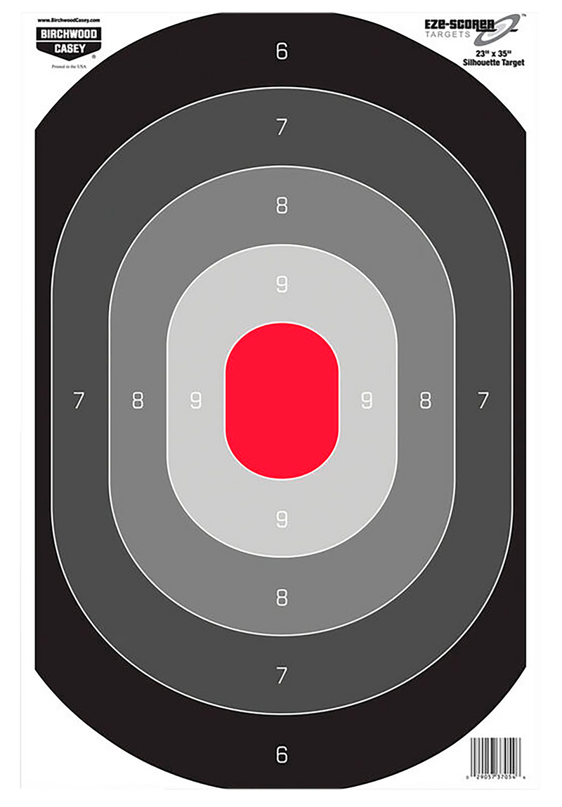 Birchwood Casey EZE-Scorer Silhouette Paper Target Black/White - 37054