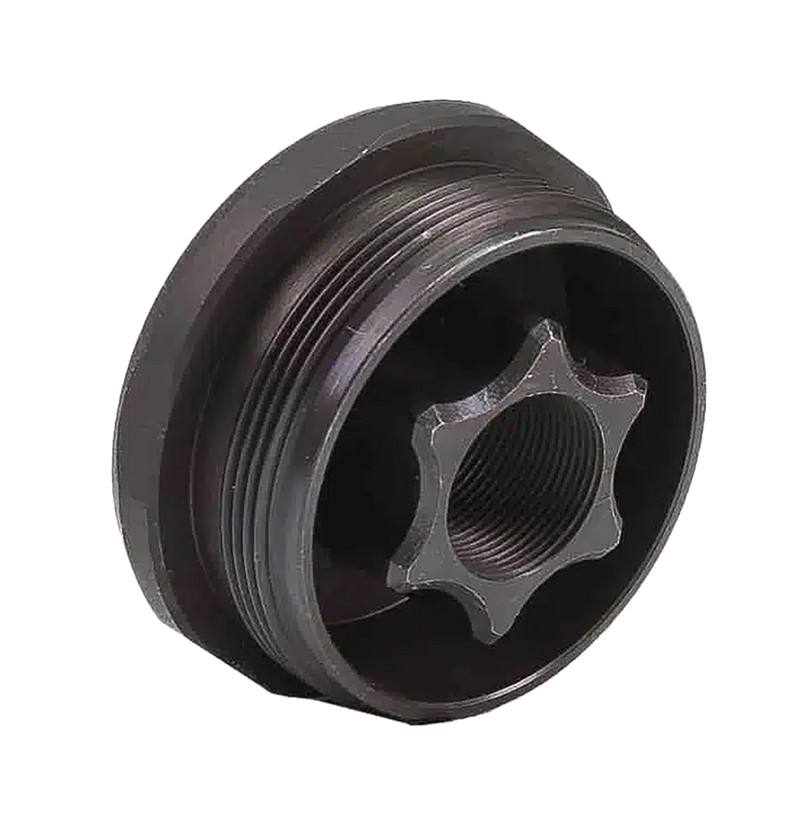 JK Armament HD Thread Mount 5/8"x24, Stainless Steel Cerakote Black - JK155HDM24