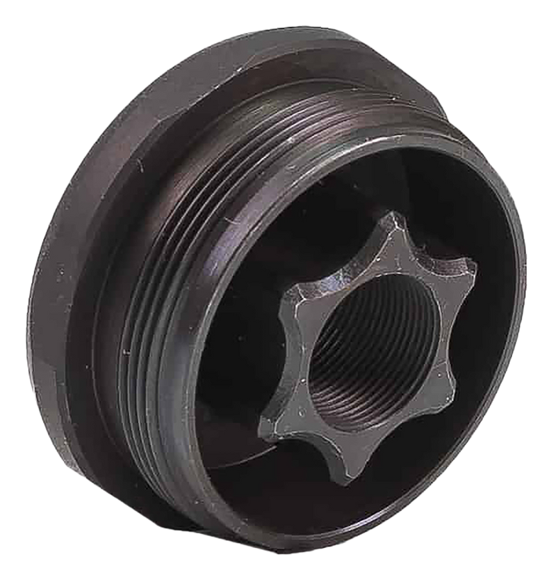 JK Armament HD Thread Mount 1/2"x36 Stainless Steel, Cerakote Black - JK155HDM1236