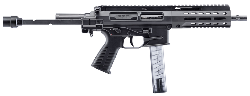 B&T SPC9 9mm Luger 9.10" 30+1 Pistol, Black - 500003TB