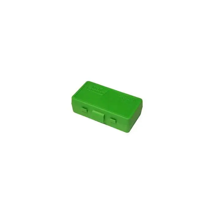 MTM Case Gard Flip-Top Ammo Box .41/.44 Caliber 50-Round Clear Green - P50-44-16