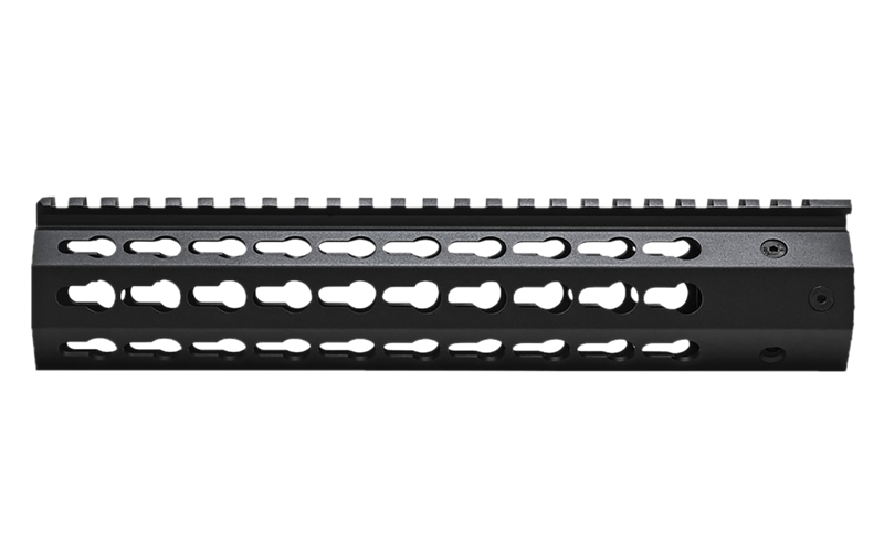 NcStar 10" Keymod Free-Floating Handguard, Black Anodized - VMARFFKMC