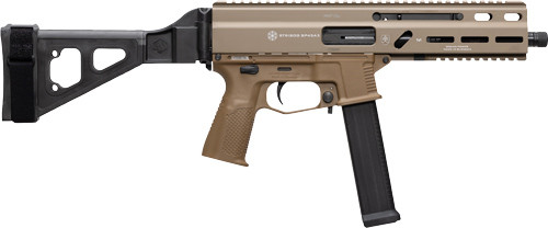 Grand Power Stribog SP45A3 .45 ACP 8" 20rd Pistol, FDE - 197892030014