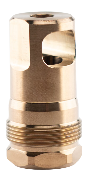 Rearden SPB Muzzle Brake, 1/2x28, .375 Bore, Heat Treated Gold - 10010