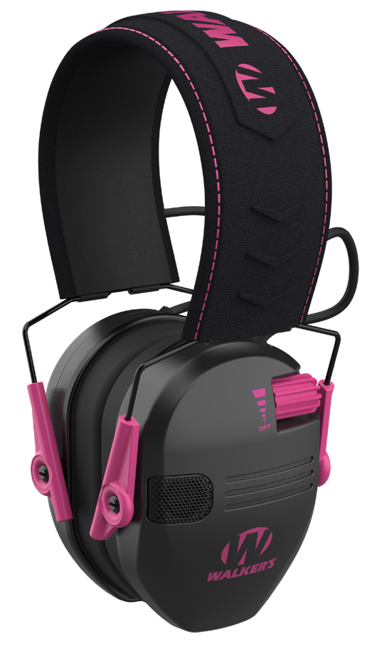 Walker's Razr Compact Electronic Youth/Women Hearing Protection, Pink - GWPCRSEMPK