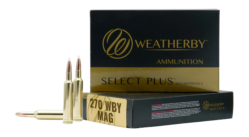 Weatherby 270 Wby Mag 134gr Hammer Custom Select Plus Rifle Ammo, 20rd Box - M270134HCB