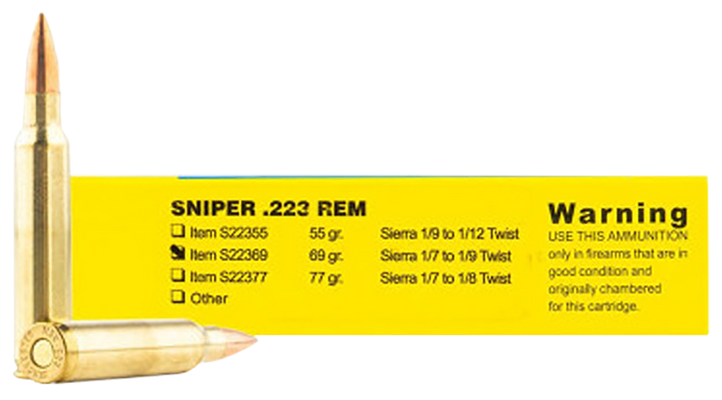 Buffalo Bore Ammunition Sniper Strictly Business 223 Rem 69gr Hollow Point Boat Tail - S2236920