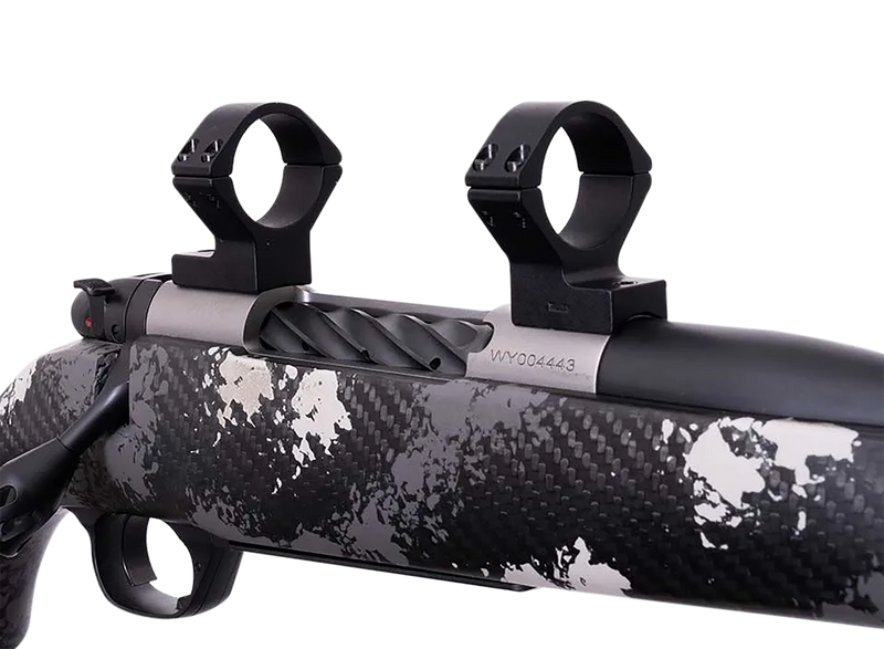 Weatherby Mark V Medium Scope Mount/Ring Combo, 30mm Tube, Matte Black - TRBVLAS3