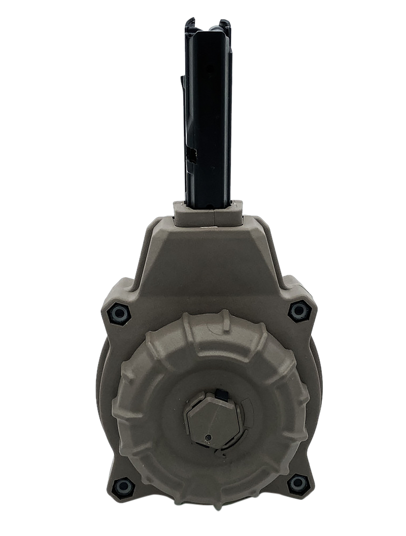 ProMag 55rd Drum 5.7x28mm AR Style Magazine, Flat Dark Earth - DRMA80-FDE