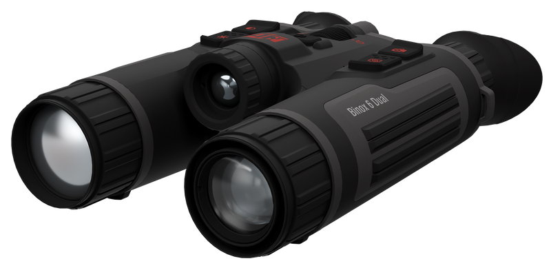 ATN Binox 6 Dual 6-48x25mm Thermal/Night Vision Binocular with Laser Rangefinder, Black - MSBNB6225A