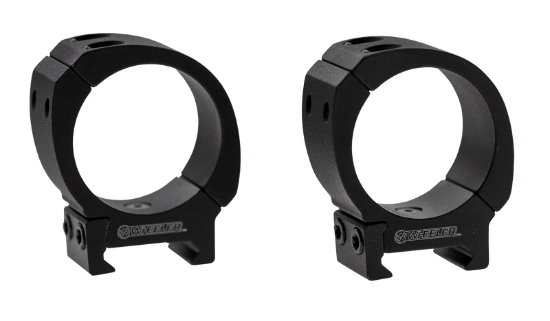 Wheeler Sporter Bi-Weaver Style Scope Rings 34mm Medium, Black - 1133754