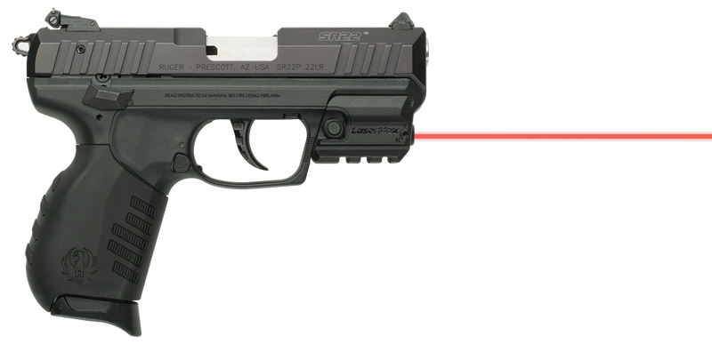 LaserMax Red Rail Mounted Laser for Ruger SR22/SR9/SR40, Black - LMSRMSR
