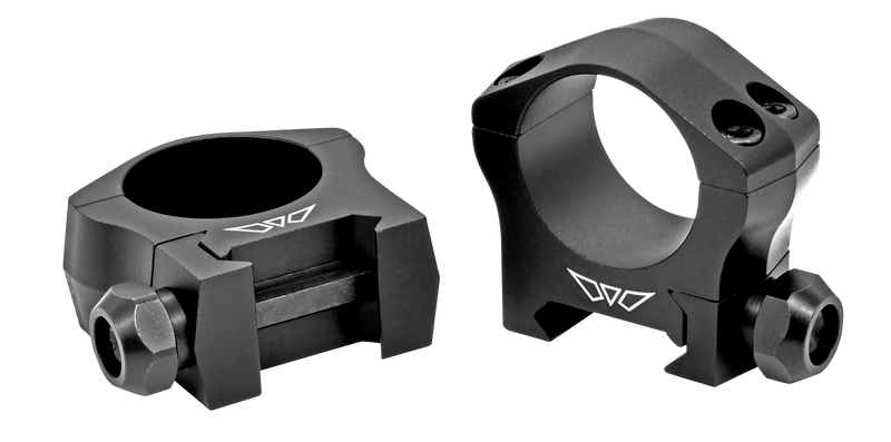 Warne Mountain Tech Scope Rings 1" Low Matte Black - 7200M