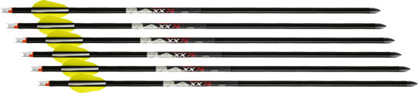 Wicked Ridge XX75 Aluminum Arrows 20" White 6-Pack - WICK HEA0606
