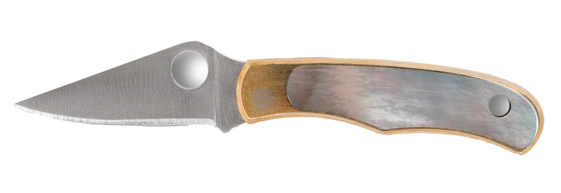 Spyderco Bug Folding Knife, Silver Abalone - C133AP