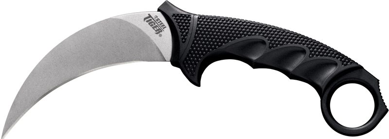 Cold Steel Steel Tiger 4.75" Fixed Blade Knife, Black - CS49KST