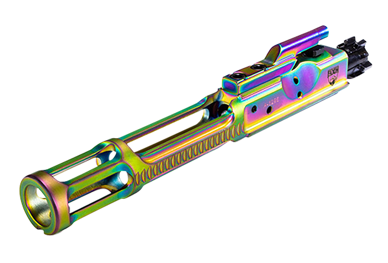 Faxon Firearms Gunner 5.56 NATO Bolt Carrier Group, Nitride Full Auto Chameleon - FF556BCGCNITRIDELWNCR