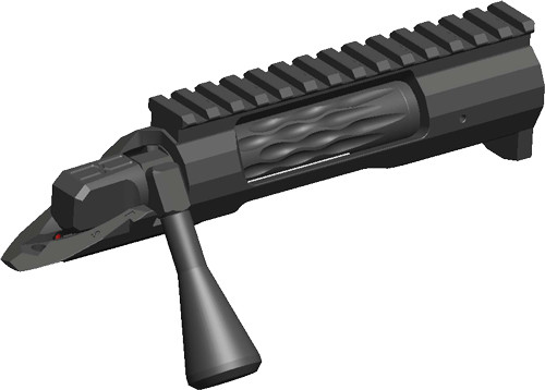 Faxon Firearms FX7 Action 308 Bolt Face Polished DLC Finish Receiver - FX700SA-308-02