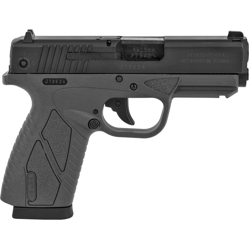 Bersa BP9CC 9mm 3.3" 8+1 Concealed Carry Pistol, Matte Black/Urban Grey - BP9GRCC