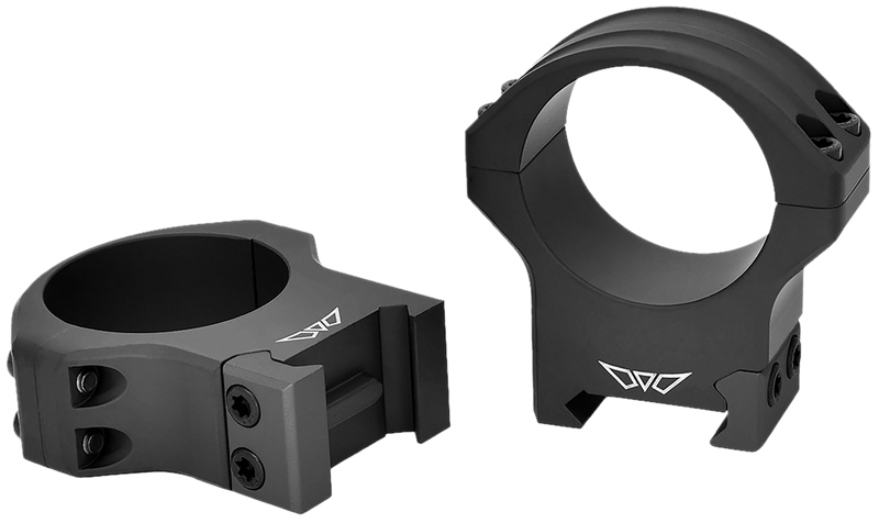 Warne Maxima Horizontal Rings 34mm High Matte Black Steel Picatinny/Weaver - 522M