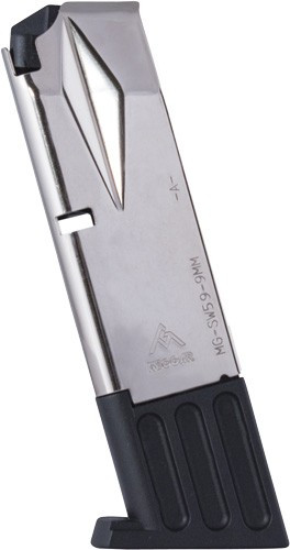 Mec-Gar S&W 5900 Series 9mm Luger 10rd Magazine, Nickel - MGSW5910N