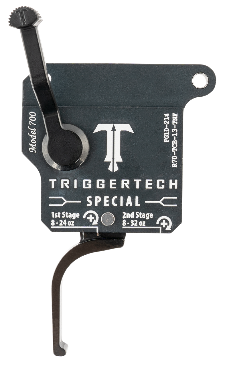 TriggerTech Special Two-Stage Flat Trigger, 1-3.5 lbs, Matte Gray with Black Parts, Remington 700 Right - R70TCB13TNF