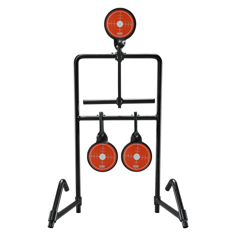 Champion Gong Auto Reset Handgun Target, Black/Orange - 40870
