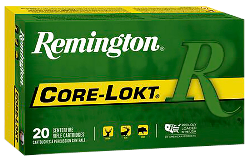 Remington Core-Lokt .338 Win Mag 225gr Pointed Soft Point Rifle Ammo, 20rd Box - 22189