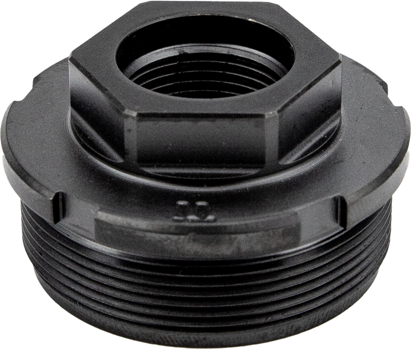 KGM Suppressors Direct Thread Adapter 1/2"x28 to 1.375"x24, Titanium Nitride Black - A-DTA-T-1
