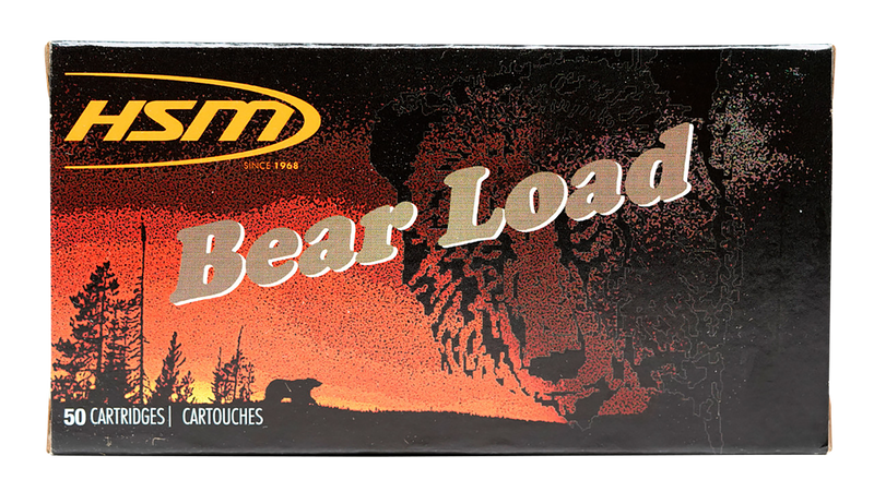HSM Bear Load 45 Colt +P 325gr Wide Flat Nose Handgun Ammo, 50rd Box - 45C7N