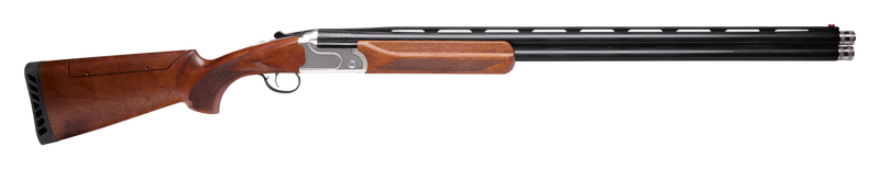 Savage Arms Stevens 555 Sporting Compact 12 Gauge 26" 2rd Over/Under Shotgun, Silver/Walnut - 18964