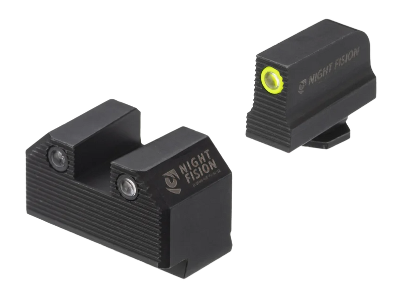 Night Fision Glock 43X Night Sights Yellow Front - GLK003220227YGZG