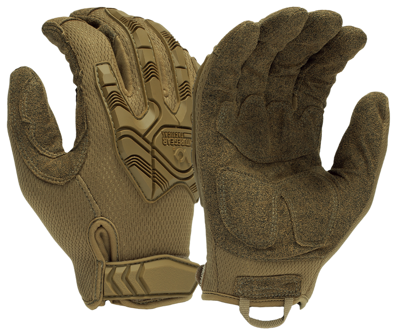 Pyramex Venture Gear Heavy-Duty Impact Operator Gloves, Coyote Brown - VGTG40TXL