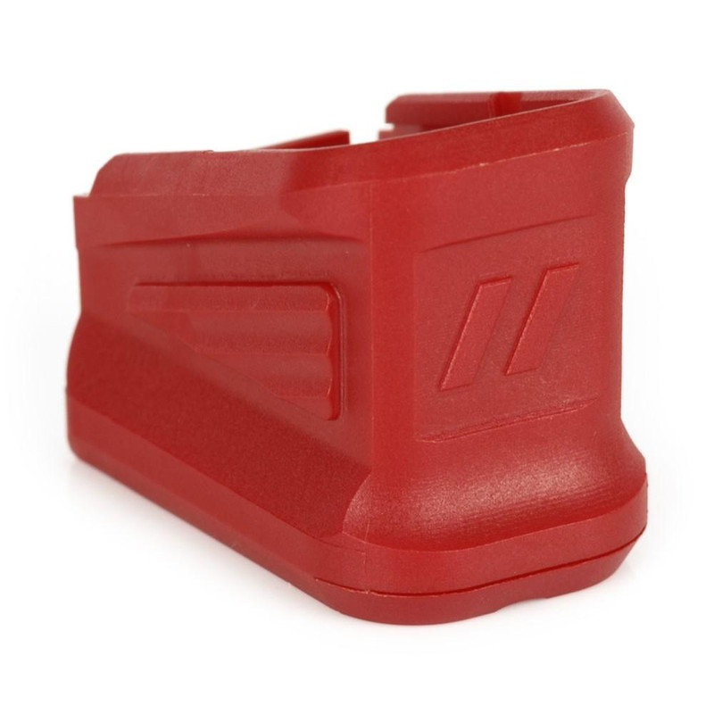ZEV Technologies +5 Basepad for Glock 17 Magazine, Red - ZEV BPADG175R